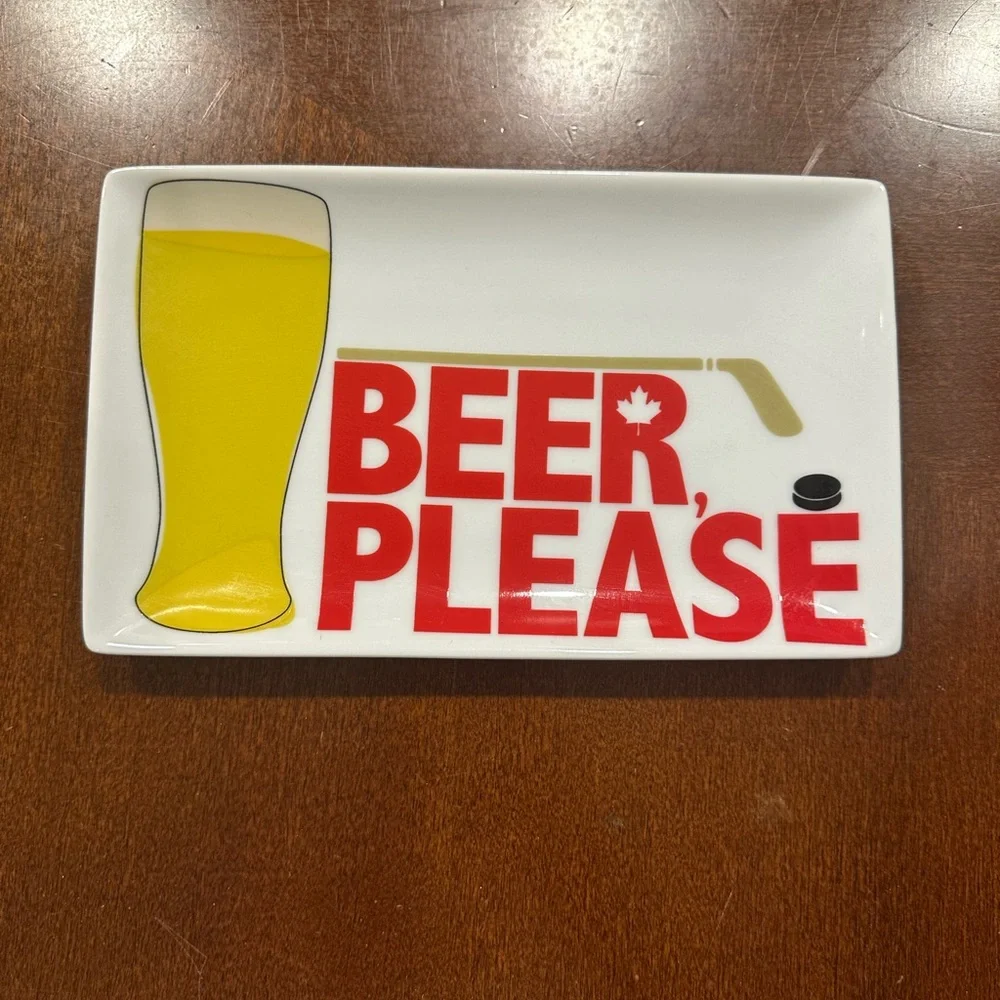 Crate&Barrel Beer Sampler Plates - Brown